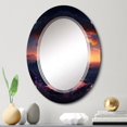thumbnail image 4 of DESIGN ART Designart 'Sunset Over Bonsai Tree By Lake II' Printed Tree Bonsai Wall Mirror 20in.x30in., 4 of 5