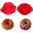 thumbnail image 2 of Silicone Baking Cake Mould, Fluted Round Cake Pan Silicone Pan,Red, 2 of 5