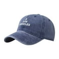 thumbnail image 2 of Under $10 Visors Blue Alphabet Embroidery Solid Color Duck Hat Trend Personality Outdoor Print Breathable Mesh Hat, 2 of 5