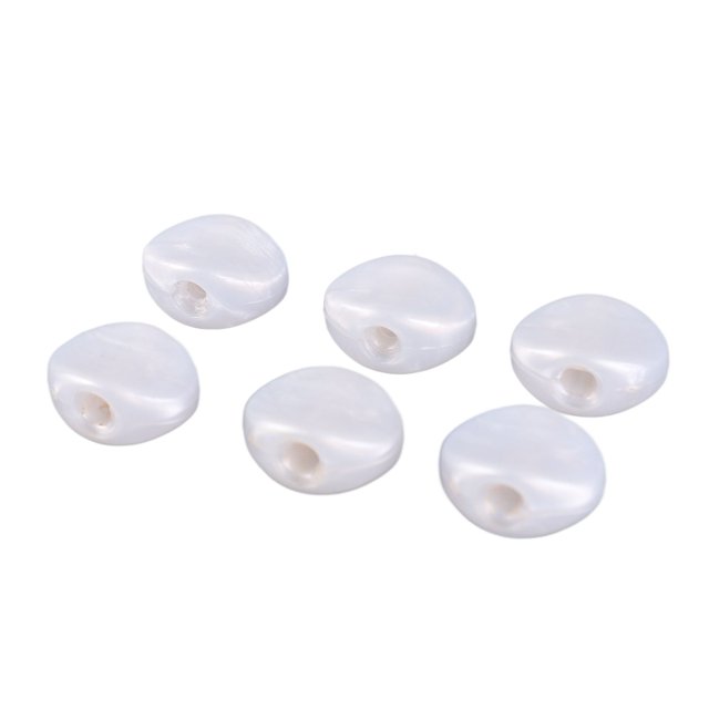 6 Pcs Boutons de Réglage de Guitare Électrique Poignée Ovale Remplacement Têtes de Machine en Plastique pour Guitare Électrique Folk Acoustique