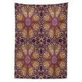 thumbnail image 3 of Ambesonne Purple Mandala Tablecloth Rectangular Table Cover, Boho Motif, 52"x70", Purple Yellow, 3 of 4