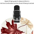 thumbnail image 4 of Square 2Pack PU Leather Thanksgiving Leaves Cruise Luggage Tag with Privacy Cover and Name ID Tag for Travel Handbags Backpacks Luggage Tags, 4 of 6