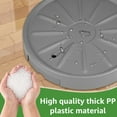 thumbnail image 5 of Threns Plant Stand with Wheels 13.2 Inch Rolling Plant Stands with Water Storage Frosted Round Plant Dolly with 360° Casters Loading Capacity 330lbs, 5 of 9