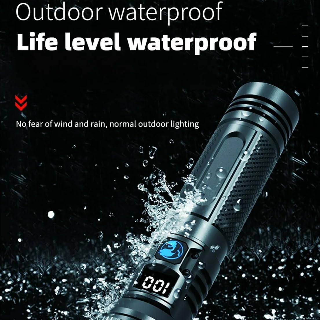 Inferright Flashlight, 2025 The Ultimate Survival Flashlight, LED Rechargeable Flashlights High Lumens, Adjustable Super Bright Flash Light with LCD Digital Display for Emergencies Camping