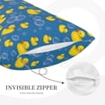 thumbnail image 3 of Sikiie Rubber Duck Print Plush Pillow Cover, Wrinkle-proof and Stain-resistant Pillow Protector without Pillow Core, Home Decoration-16"x24", 3 of 6
