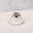 thumbnail image 4 of 8mm 925 Sterling Silver Ruby Ring Promise Heart Ring For Her, Engagement Ring, Anniversary Ring, Promise Ring for Her, July Birthstone, 4 of 4