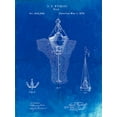 thumbnail image 2 of Borders, Cole 25x32 White Modern Wood Framed Museum Art Print Titled - PP599-Faded Blueprint Water Buoy Patent Poster, 2 of 4