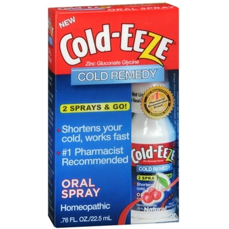 COLD-EEZE Oral Spray Natural Cherry 0.76 oz (Pack of 2)