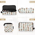 thumbnail image 5 of Hair Tool Organizer Bag with Heat Resistant Mat Removable Travel Storage Case for Hot Air Brushes Curling Irons Cactus in Pots Pattern, 5 of 8
