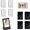 Multi-color, variant on Tutuviw 3 Inch Film Photo Frame, 8 Pack Picture Frame Mini Picture Frames Set, Wall Decor TableTop & Wall Mount Photo Frame Vertical, Modern Design for Table Decoration & Gift (Black Grey)
