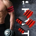 thumbnail image 4 of Blood Flow Restriction Bands , Occlusion Bands for Workouts, Fabric Resistance Bands for Legs - pink black stripes, 4 of 5