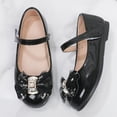 thumbnail image 2 of Zapatos de cuero negro para niñas, zapatos de princesa para niños de otoño, zapatos de rendimiento de moda para niños grandes, zapatos de estudiante para niñas pequeñas, 2 of 6