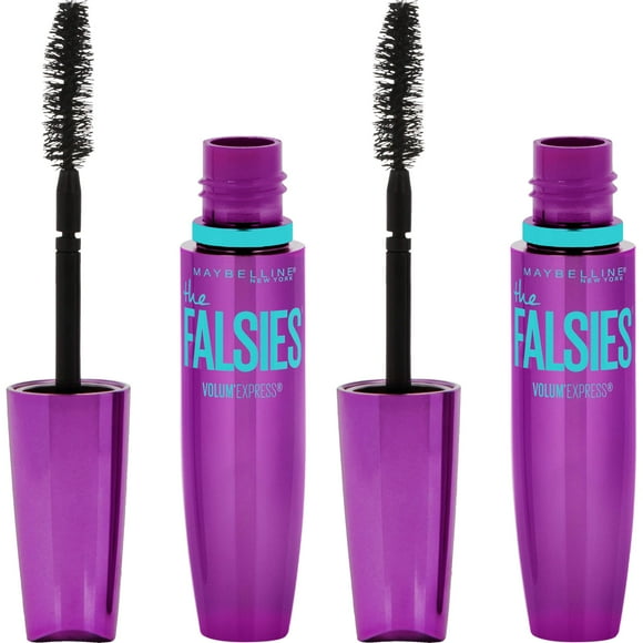 Máscara Maybelline Volum' Express Falsies voluminizadora negra x2