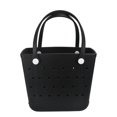 thumbnail image 1 of Bolso de Playa Chokoter Impermeable Tote de Goma Mediano Negro, 1 of 2