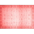 thumbnail image 1 of Ahgly Company Machine Washable Indoor Rectangle Abstract Red Modern Area Rugs, 7' x 10', 1 of 4