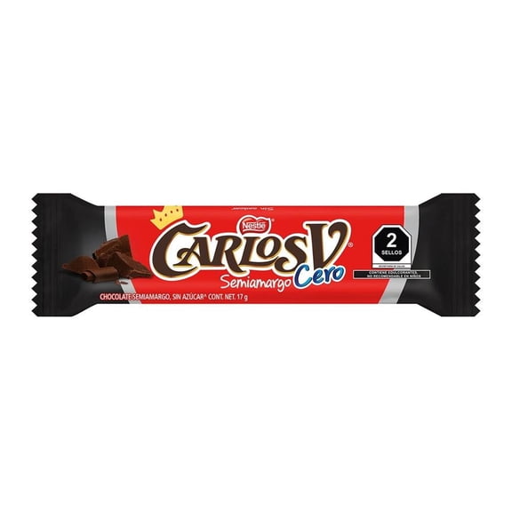 Chocolate Carlos v semiamargo cero 17 g