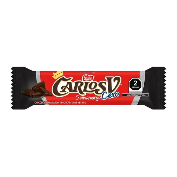 Chocolate Carlos v semiamargo cero 17 g