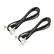 thumbnail image 1 of Cable Telefónico RJ11 6P4C Macho a Macho Negro 2uds Unique Bargains, 1 of 5