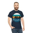 thumbnail image 3 of Miami Skyline Shirt - Unisex Heavy Cotton Tee Shirt, 3 of 7