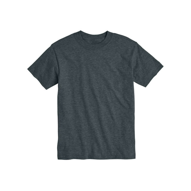Hanes Mens Beefy T-Shirt 2-Pack, XL, Charcoal Heather