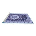 thumbnail image 2 of Ahgly Company Machine Washable Indoor Rectangle Abstract Blue Modern Area Rugs, 5' x 7', 2 of 4