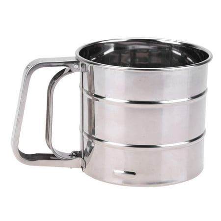 

Stainless Steel Mesh Flour Shifter Machine Baking Icing Sugar Shaker Sieve Cup Shape Baking Pastry Tools Stainless Steel