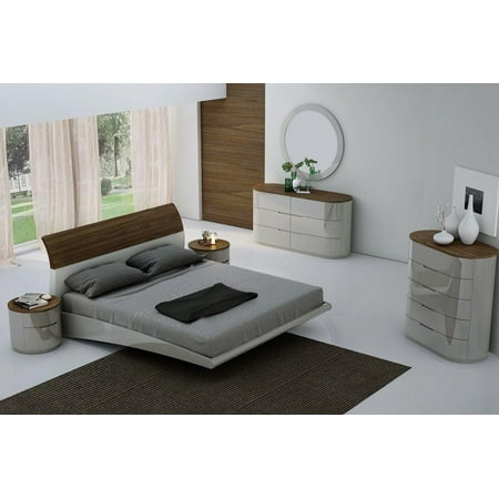 J&M Amsterdam Ultra Modern Walnut Light Grey Lacquered ...