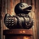 thumbnail image 3 of Black VINYL Duck, 6cm Height Bath Toy Duck Funny Dark VINYL Duck Collectible Duck Gift for Kids Adults Decor (Punk Duck), 3 of 3