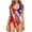 Red, variant on 50% off Clearance Bathing Suit for Women 4th Of July ZHUGeLI Women's Sexy One-piece Bikini Lace Up Independence Day Printed Swimsuit Long Skirt Two-piece Sets Swimwear American Flag Patriotic Outfits