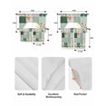 thumbnail image 5 of Boho Spring Floral Swag Curtains for Living Room/Bedroom Windows, Retro Flowers Plants Patchwork Grid Green Kitchen Curtains and Valances Set 36 Inch Length, Swags Valance Curtain Panels, 5 of 5