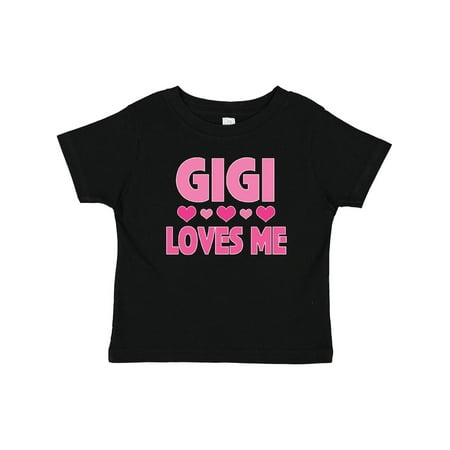 

Inktastic Gigi Loves Me Granddaughter Valentine Gift Baby Girl T-Shirt