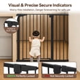 thumbnail image 5 of Baby Safety Gate, 36" Tall, 29.5-43.3" for Stairs and Doorway, Pet Gate for Ages 6 to 36 Months,Black, 5 of 9