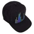 thumbnail image 1 of LED Cap, APP Programmable LED Display Hat 12x32 Point Color Matrices Cotton Adjustable Size  for Outdoor Concerts, 1 of 7