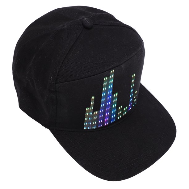 Gorra De Béisbol Con Pantalla LED, Sombrero LED Con Pantalla Desmontable De Algodón, Tamaño Ajustable, Aplicación Programable Para Fiestas
