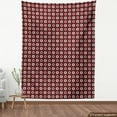 thumbnail image 3 of Abstract Geometry Fabric by the Yard, Pattern of Rhombus and Squares Diagonal Motifs Elements, Decorative Upholstery Fabric for Sofas and Home Accents, 1 Yard, Redbrown Pink by Ambesonne, 3 of 4