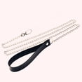 thumbnail image 1 of Sexy mujer rosa PU cuero Bowknot cuerda de tracción Metal enlace cadena campana colgante Punk Collar gargantilla Collar joyería Accesorios Tan Jianjun unisex, 1 of 2