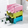 thumbnail image 4 of Free-Standing Plastic Water Bottle Wine Rack Storage Organizer Stackable Rack for Kitchen Countertops Pantry Fridge, 4 of 7