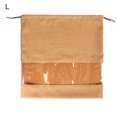 thumbnail image 2 of Neinkie Jumbo Non-Woven Fabric Dustproof Drawstring Dust Covers Large Cloth Storage Pouch String Bag for Handbags Purses Shoes Boots, Portable Transparent Clothes Pouch, 2 of 7