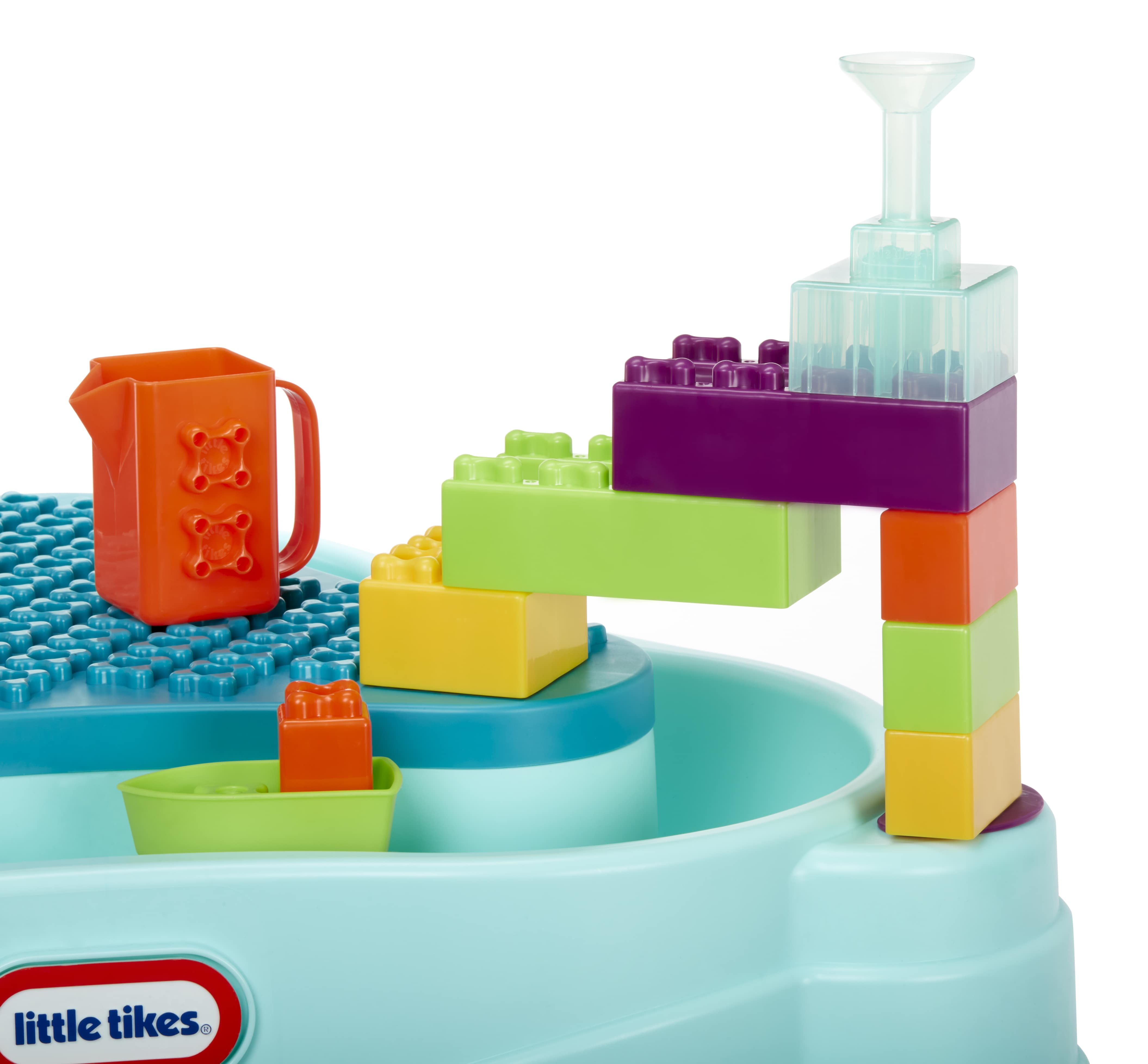 Little Tikes Build & Splash Water Table with 25 Piece Accessories