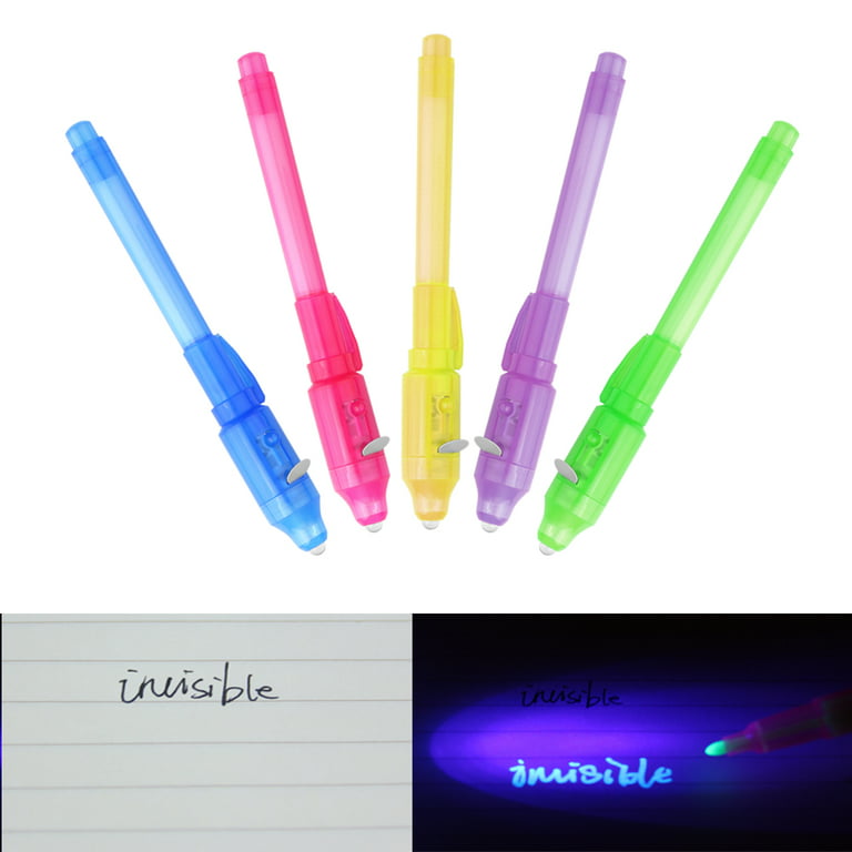 GetUSCart- ZUNTENG Invisible Ink Pen,7Pcs Spy Pen,Invisible Disappearing  Ink Pen with uv Light Fun Activity Entertainment for Secret Message and  Kids Goodies Bags Toy