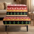 thumbnail image 2 of HELLHERO Non Slip Stain Protection Armless Accent Chair Protector for Armless Chair, Armless Accent Chair Cover Candy Cane Snowflake Pattern, 2 of 8