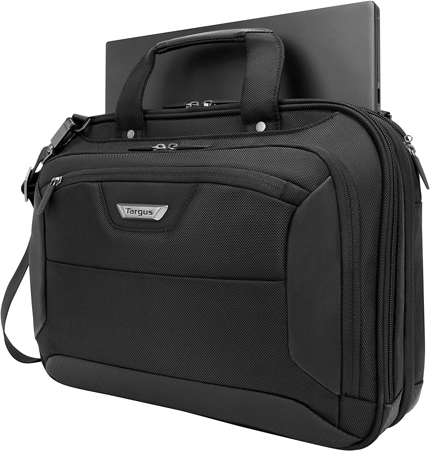 targus corporate traveler checkpoint-friendly traveler laptop case for 14-inch laptop, black (cuct02ua14s) - image 2 of 13