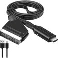 thumbnail image 1 of SCART to HDMI Adapter, SCART to HDMI Converter with HDMI Cable for 720P/1080P Full HD TV, Audio Video for Blu-ray DVD Player STB VHS Xbox PS3, 1 of 5