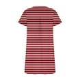 thumbnail image 5 of Women's Summer Casual Tshirt Dresses Crewneck Short Sleeve Loose Comfy Tunic Dress Short Beach Sundress with Pockets, 5 of 5
