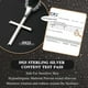 thumbnail image 2 of Silver Cross Necklace 925 Sterling Silver Pendant with Steel Chain, 1630 Inches, 2 of 5