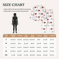 thumbnail image 6 of Junzan Heartbeat Symbol Print Womens Pajama Sets,Long Sleeve Button Down For Women Pjs 2 Piece, 6 of 9
