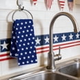 thumbnail image 5 of FEOLGEHLY Patriotic Kitchen Towels 4th of July Independence Day Fireworks Stars Red White Blue Dish Towels, 18x28 inch Seasonal Summer Memorial Day Decoration Hand Towels, 5 of 7