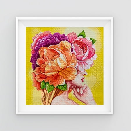 UPC: 4630103942028 | Diamond Painting Kit Flower Affection Crafting Spark 14.9 x 14.9 in CS2527 Diamond Art