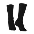 thumbnail image 5 of Uemuo Black Pattern Women's Crew Socks, Soft Durable Breathable Moisture-Wicking with Odor Control Cotton socks, 5 of 9