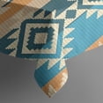 thumbnail image 5 of Brown Ethnic Geometric Pattern Square Tablecloth,Waterproof Square Table Cover,Wipeable Spillproof Washable Table Cover for Home Kitchen Party Decor 42"X42"(107x107cm), 5 of 6